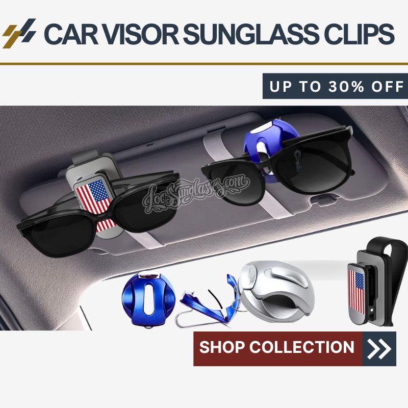 PACK4YA Glass Holder Sunglass Holder For Car Sun Visor