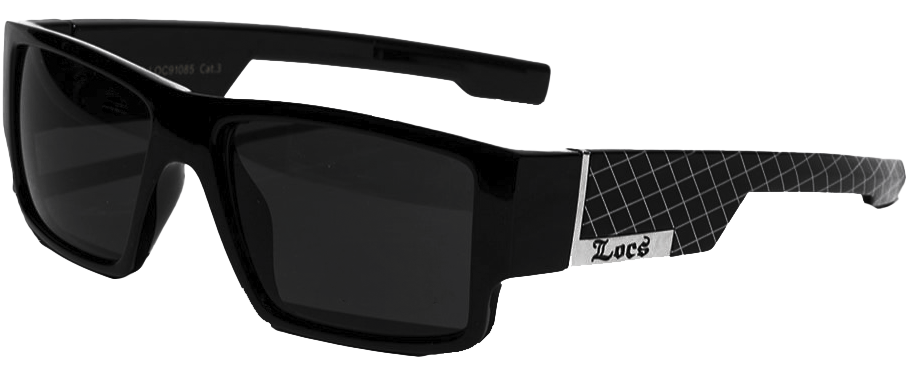 Locs Checkered Pattern Sunglasses