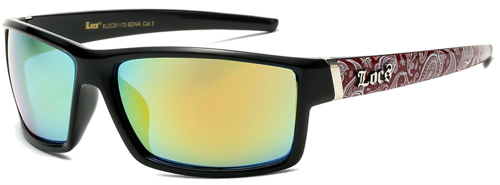 Locs Square Bandana Pattern ( Yellow Lens)