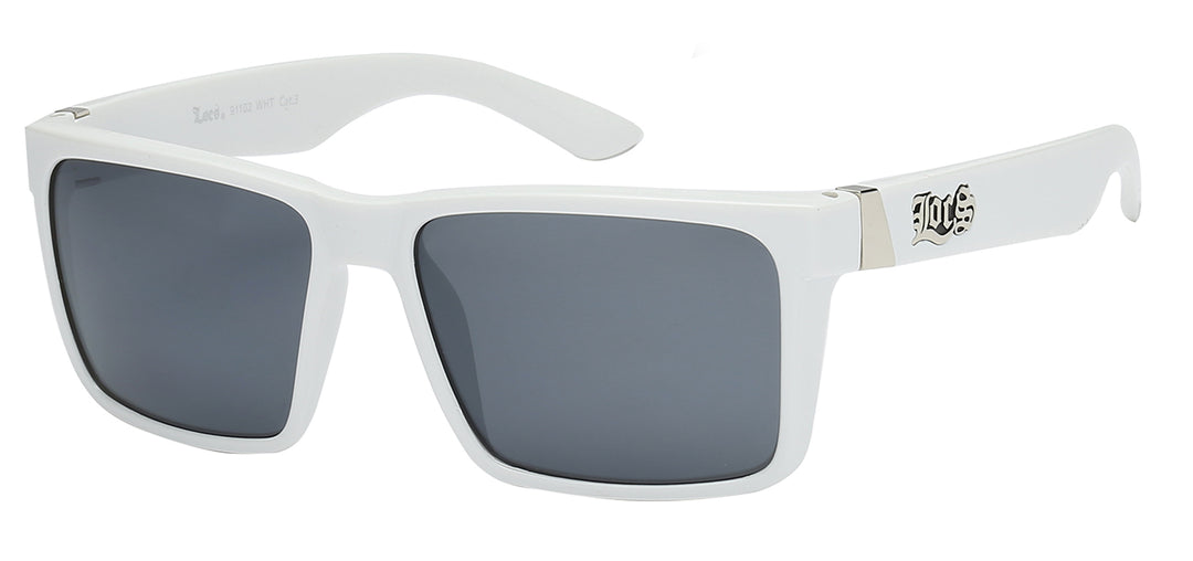 Locs white frame Shades