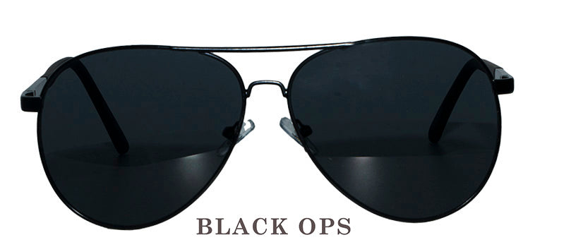 Men's Black Aviator Sunglasses