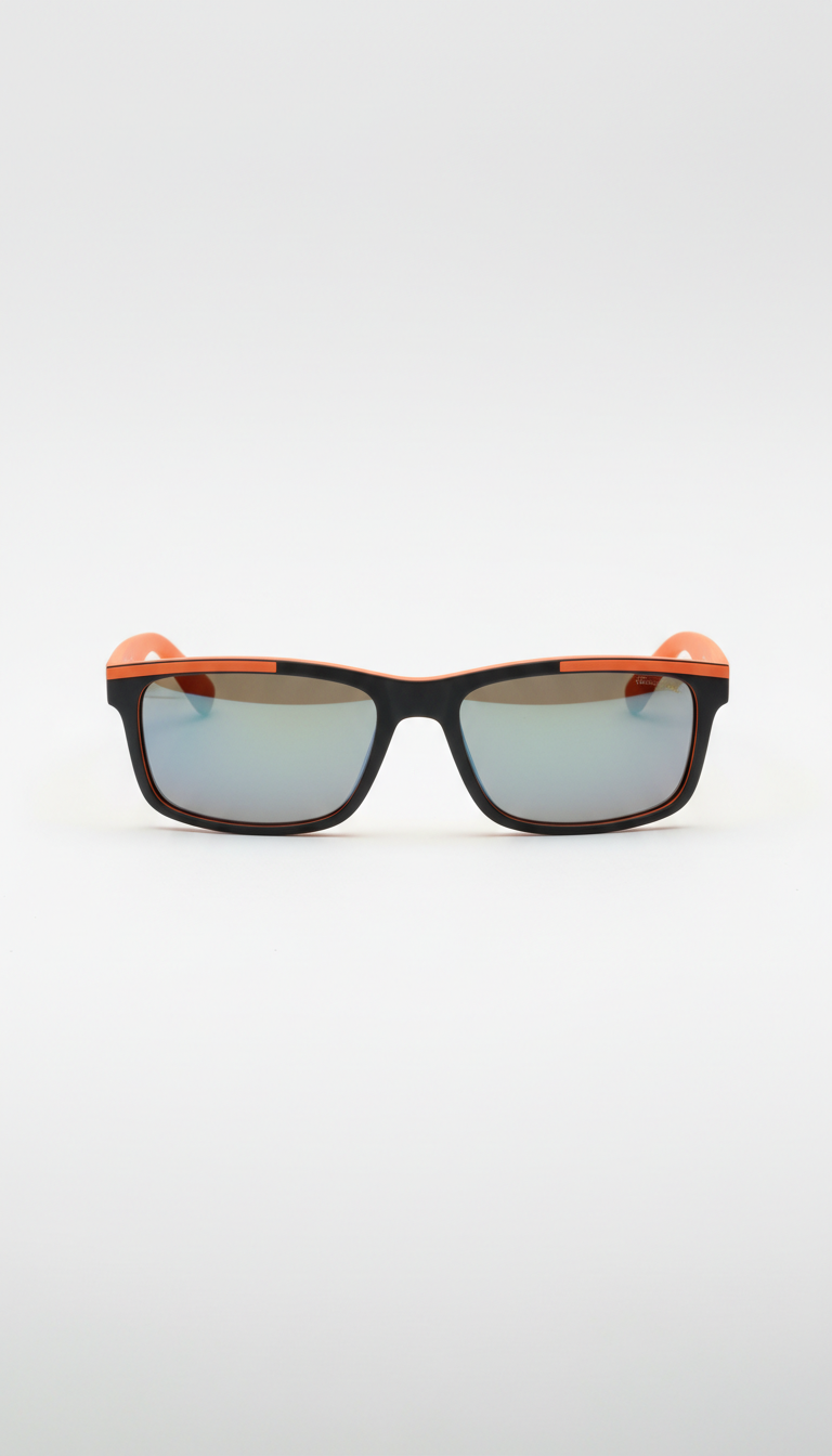 Rectangular Locs With Orange Tagger Detail