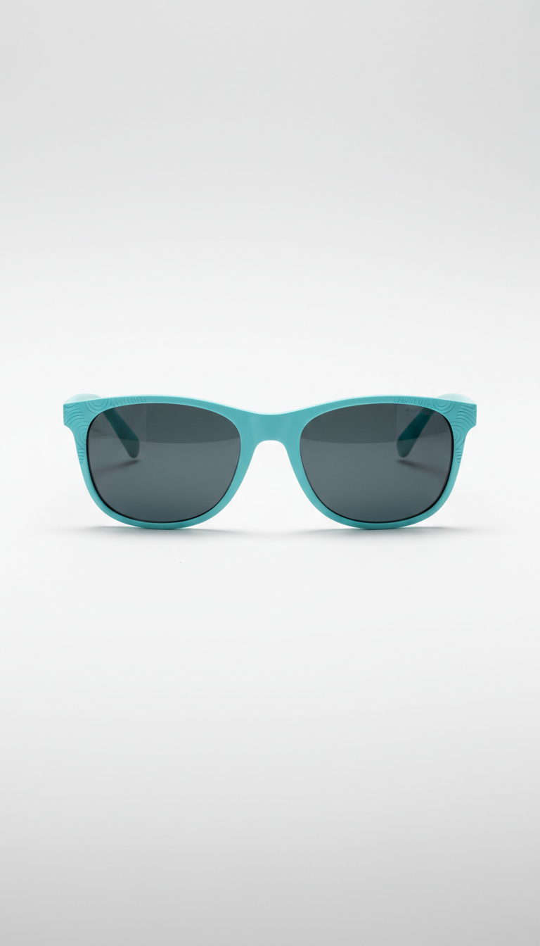 Locs Sunglasses With Aqua Blue Logo