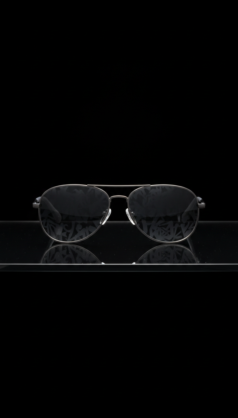 Smoke Grey graffiti-edition aviators