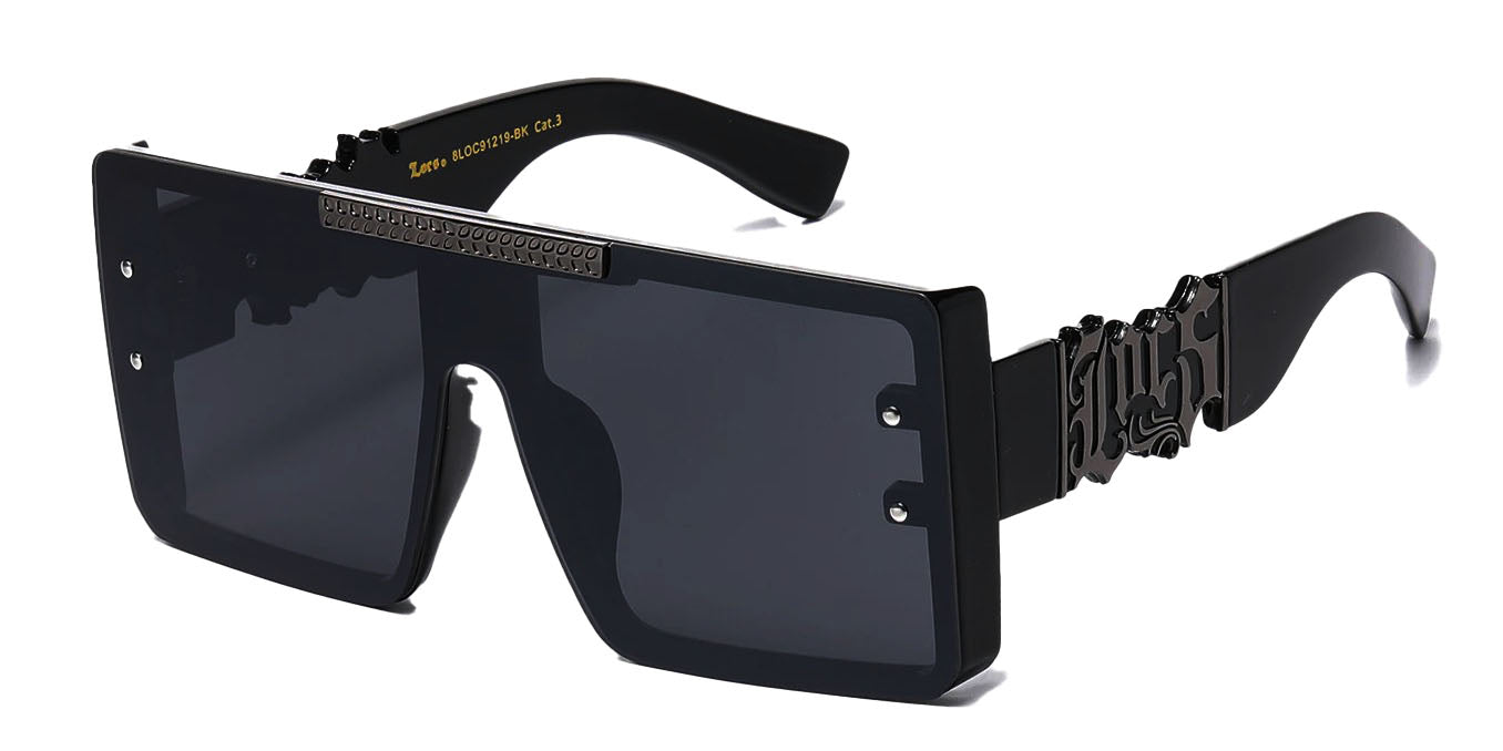Flat Top Large Frame Locs Hip Hop Sunglasses – Locs Sunglasses