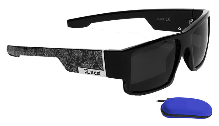 Square  Polarized  Bandana Locs Sunglasses With Logo