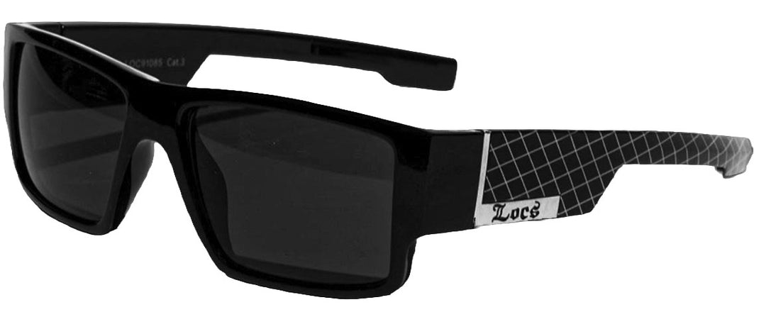 Locs Checkered Pattern Sunglasses