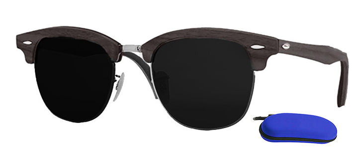 Category 4 Classic Wood Frame Sunglasses