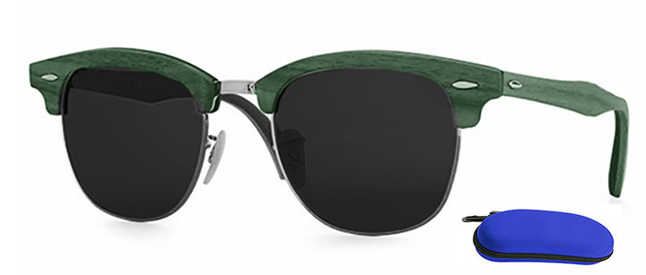 Category 4 Classic Wood Frame Sunglasses