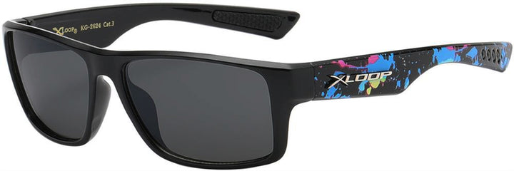 Junior XLOOP Splash Print Sports Sunglasses