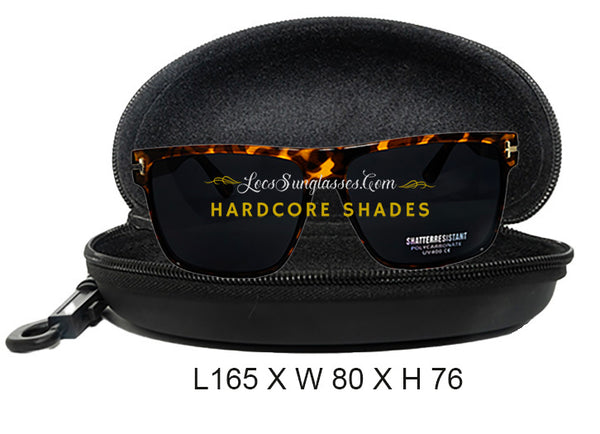 Locs Sunglass Zipper Hard Case with Hook