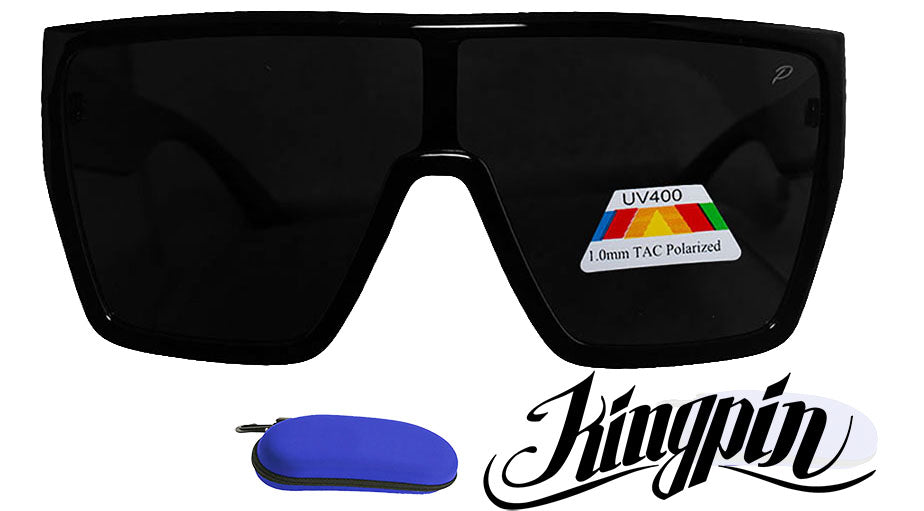 "KINGPIN"  Cat 4 Large Frame Polarized Sunglasses