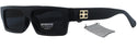Small Frame Super Dark  Hip Hop Shades
