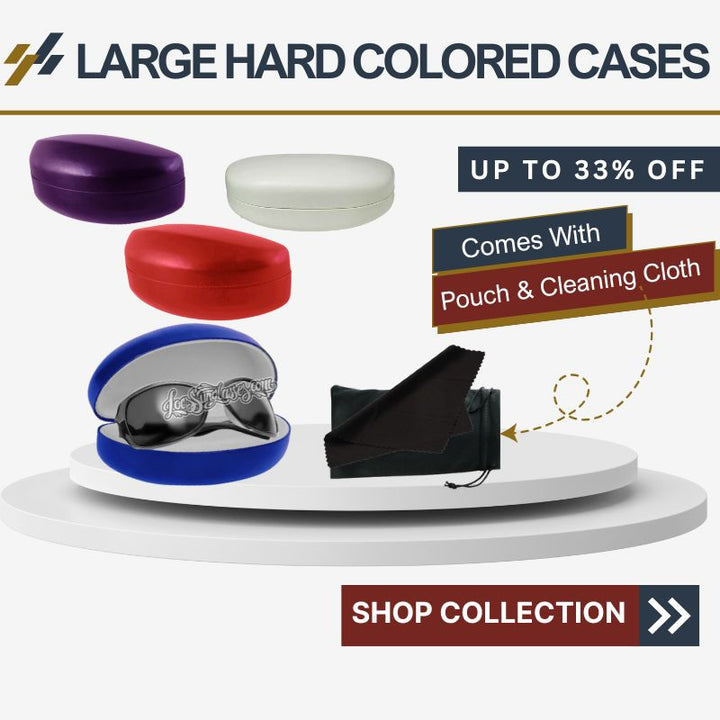 Large PU Hard Sunglass Color Case