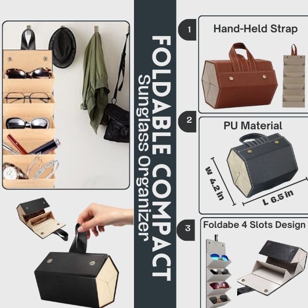Foldable  Sunglass Organizer