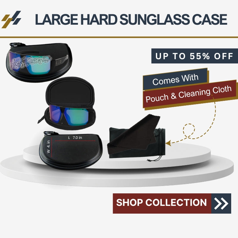 Locs Sunglass Zipper Hard Case with Hook