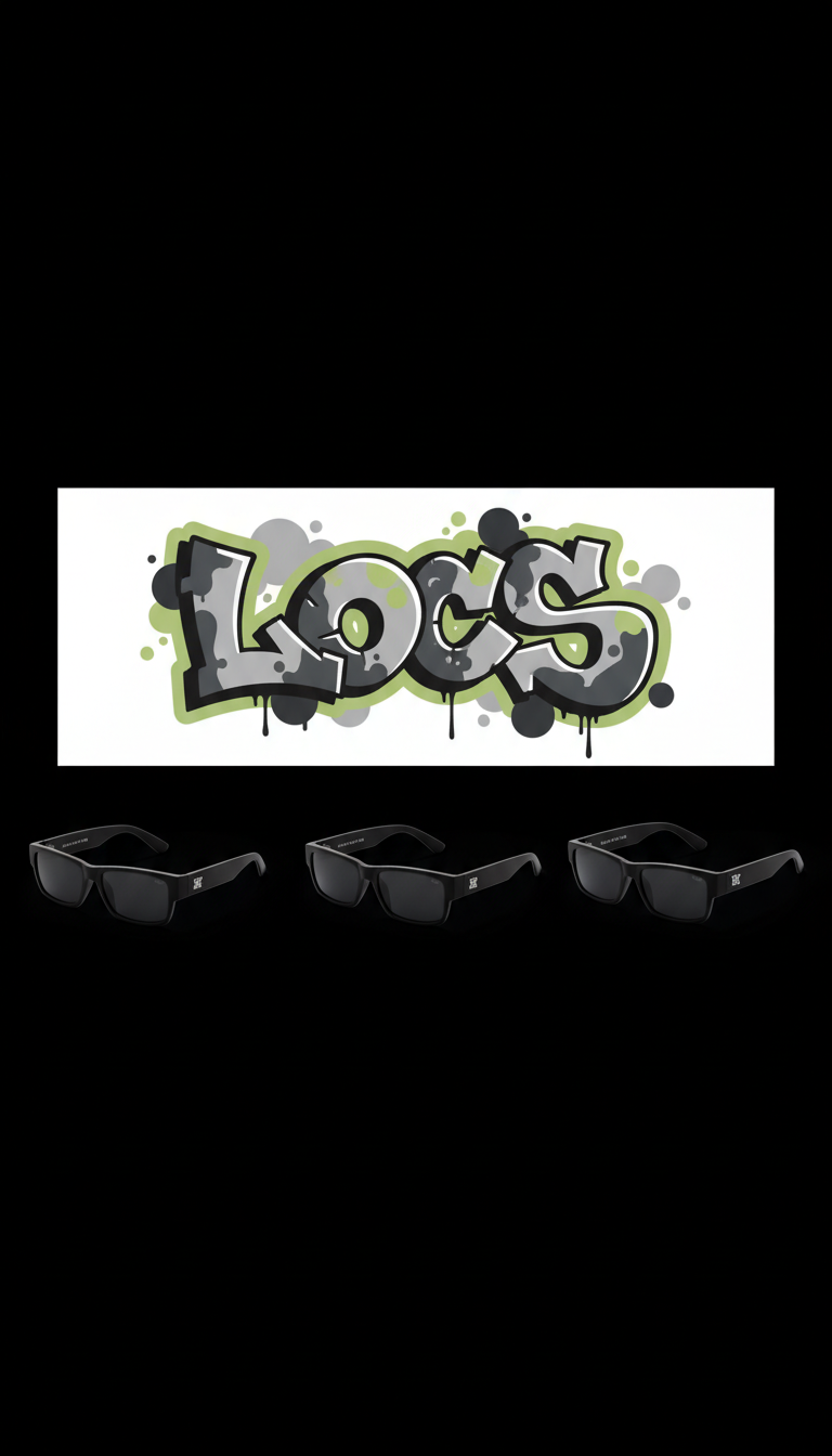Graffiti-Accented Locs Statement Banner