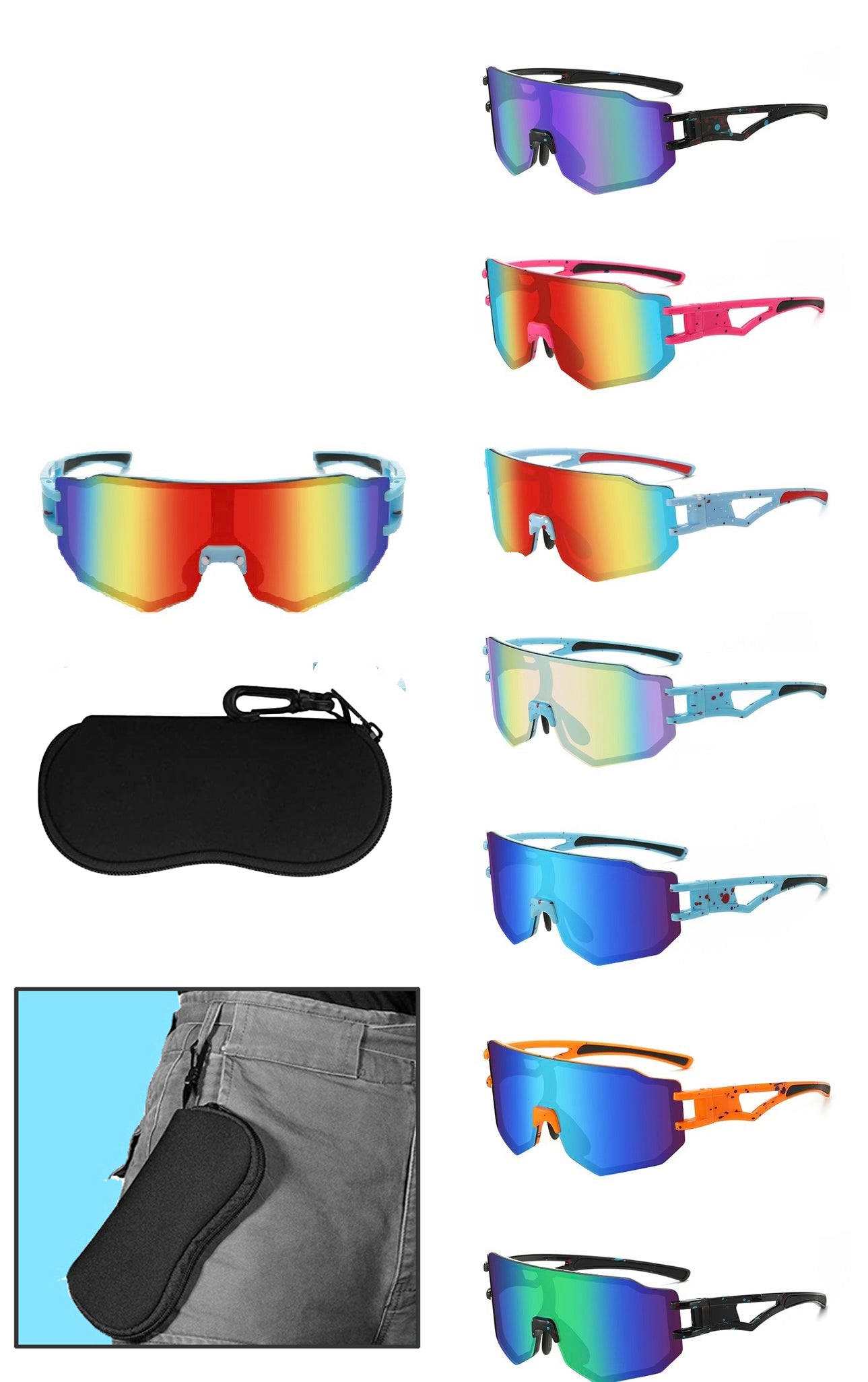 Extreme Sports Shades/ Free Zipper Case – Locs Sunglasses
