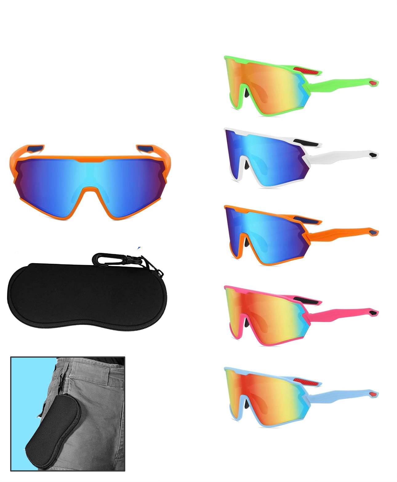 Extreme Sports Shades/ Free Zipper Case – Locs Sunglasses