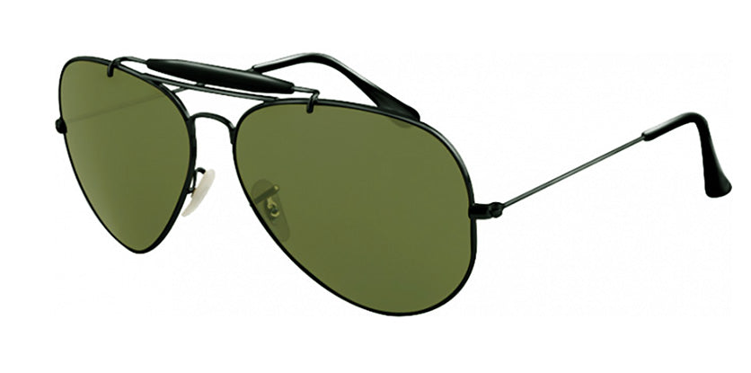 Glass Lens Military Style Aviator