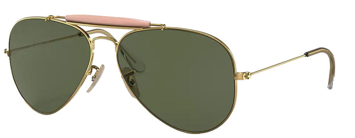 Glass Lens Military Style Aviator