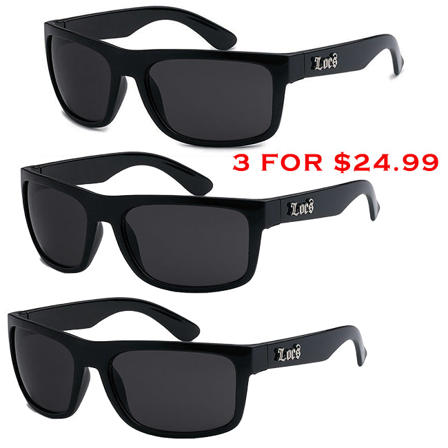 The Tax Collector CREEPER LOCS Black Sunglasses Combo