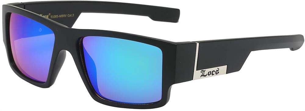 Dark Reflective Ocean-Green Lens