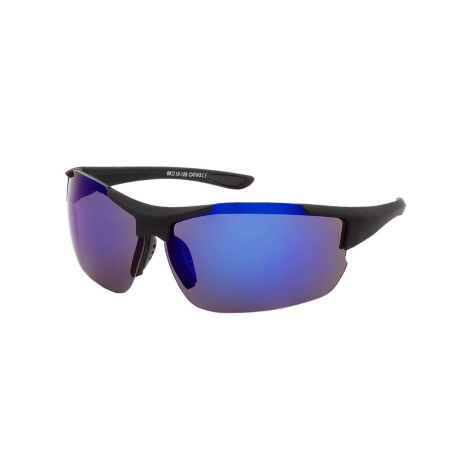 MEN'S SEMI-RIMLESS SPORT SOFT FINISH SUNGLASSES