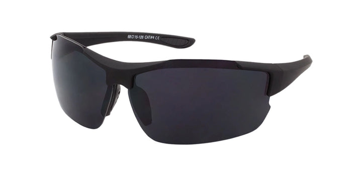 MEN'S SEMI-RIMLESS SPORT SOFT FINISH SUNGLASSES