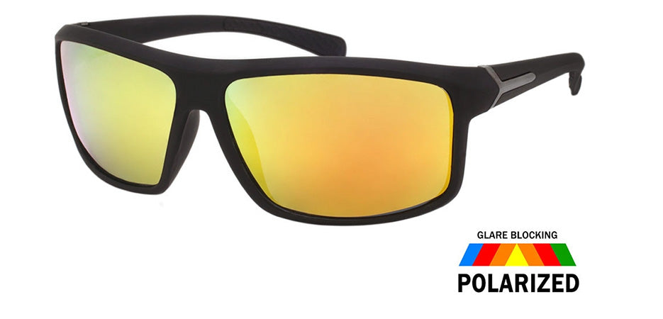 Mens Sports Polarized Sunglasses-Yellow Lens