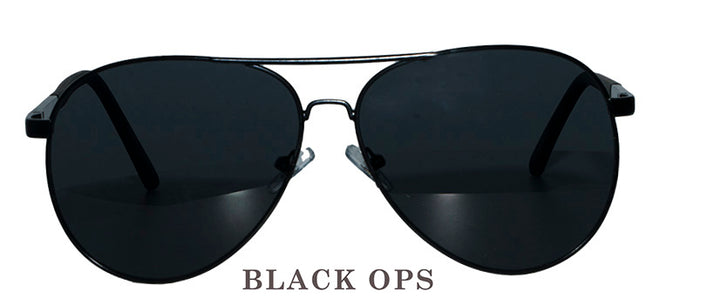 Super Dark Black Ops Aviators
