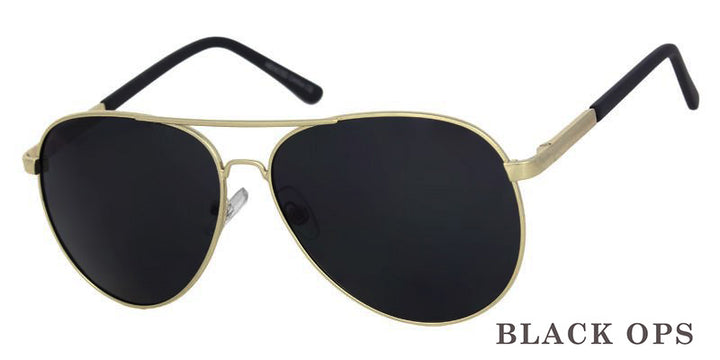 Super Dark Black Ops Aviators