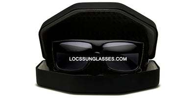 LOCS Sunglasses - Matte Black Frame With Very Dark UV400 Lenses For Men