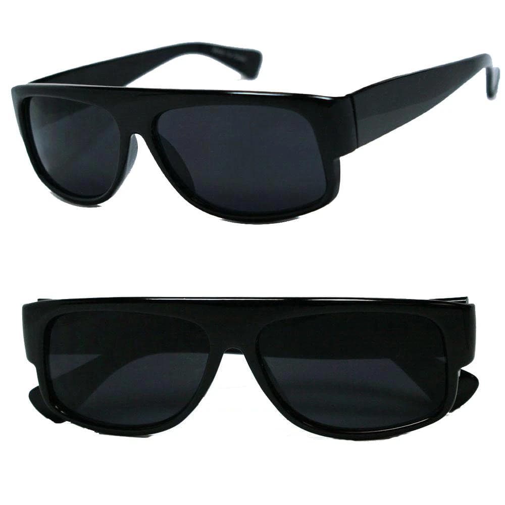 ★YESEYESEE★ CLogo LS Black Old school Locs sunglasses Super Dark Lens Eazy E Style